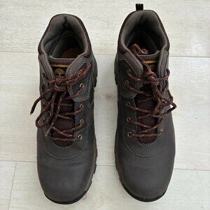 Timberland Mt. Maddsen Mid Waterproof Dark Brown Hiking Boots Boys Size 5